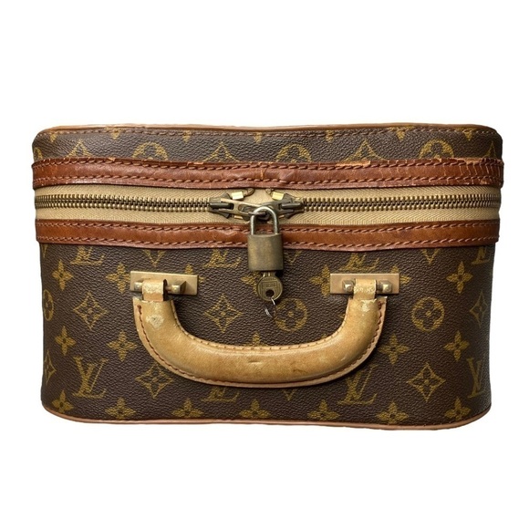 RARE Authentic Vintage Louis Vuitton Monogram Trunk Carry On Travel Suitcase Bag - Picture 4 of 16